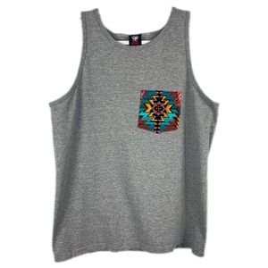 Nerdy Fresh Aztec Tank Top Pocket T